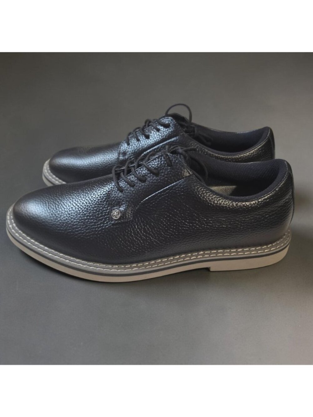 NEW G/FORE Gallivanter Spikeless Leather Golf Shoes Onyx Black - Men’s Size 11 - Picture 2 of 9